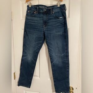 Men’s American Eagle Outfitters Airflex Athletic Straight Blue Jeans 33x30